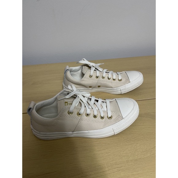 CONVERSE ALL STAR CT MADISON LOW LACE-UP SNEAKERS GOLD TAUPE LIGHT DUNE 7.5 - Picture 3 of 8